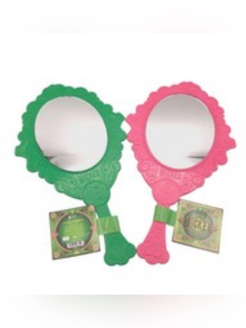 Wicked double sided pink & green mirror